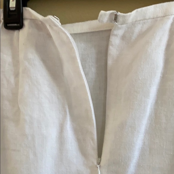 Norton McNaughton 💯 linen petites white skirt /Final price - Picture 2 of 8